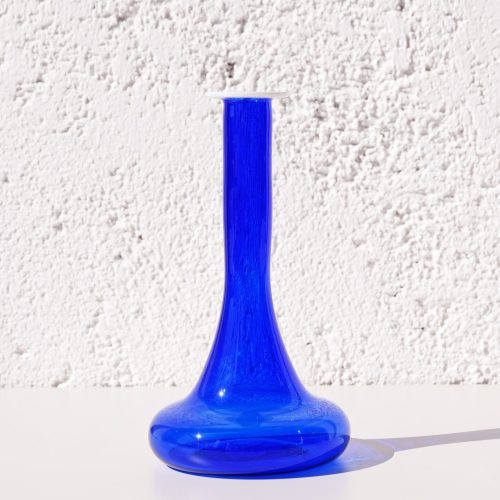 Dark Blue Short Sturdy Vase